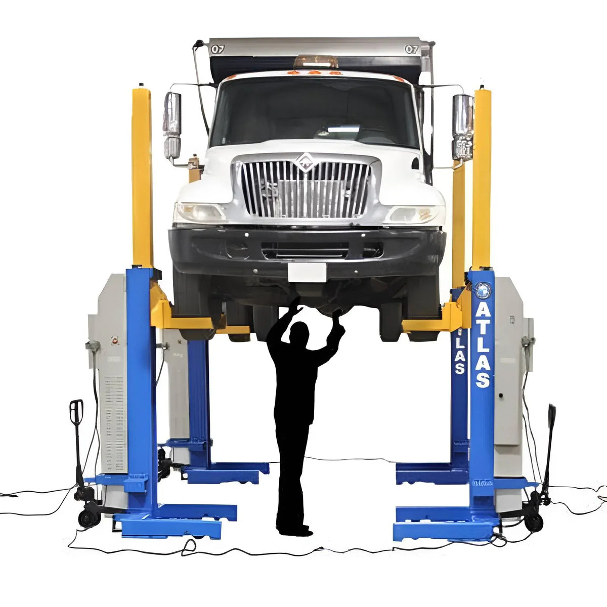 Atlas Maxima ML-4034BC ALI Certified Battery-Powered Mobile Column Lift, 4-Column 74,000 lb. Capacity