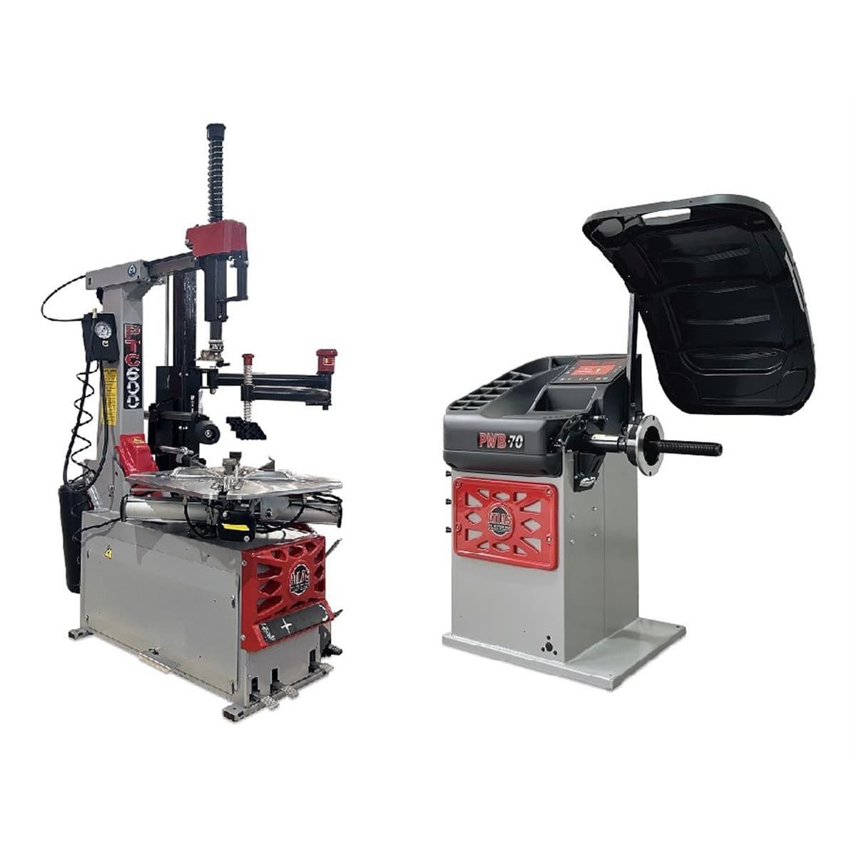Atlas Platinum PTC600 Tilt-Back Tire Changer + PWB70 Wheel Balancer Combo Package
