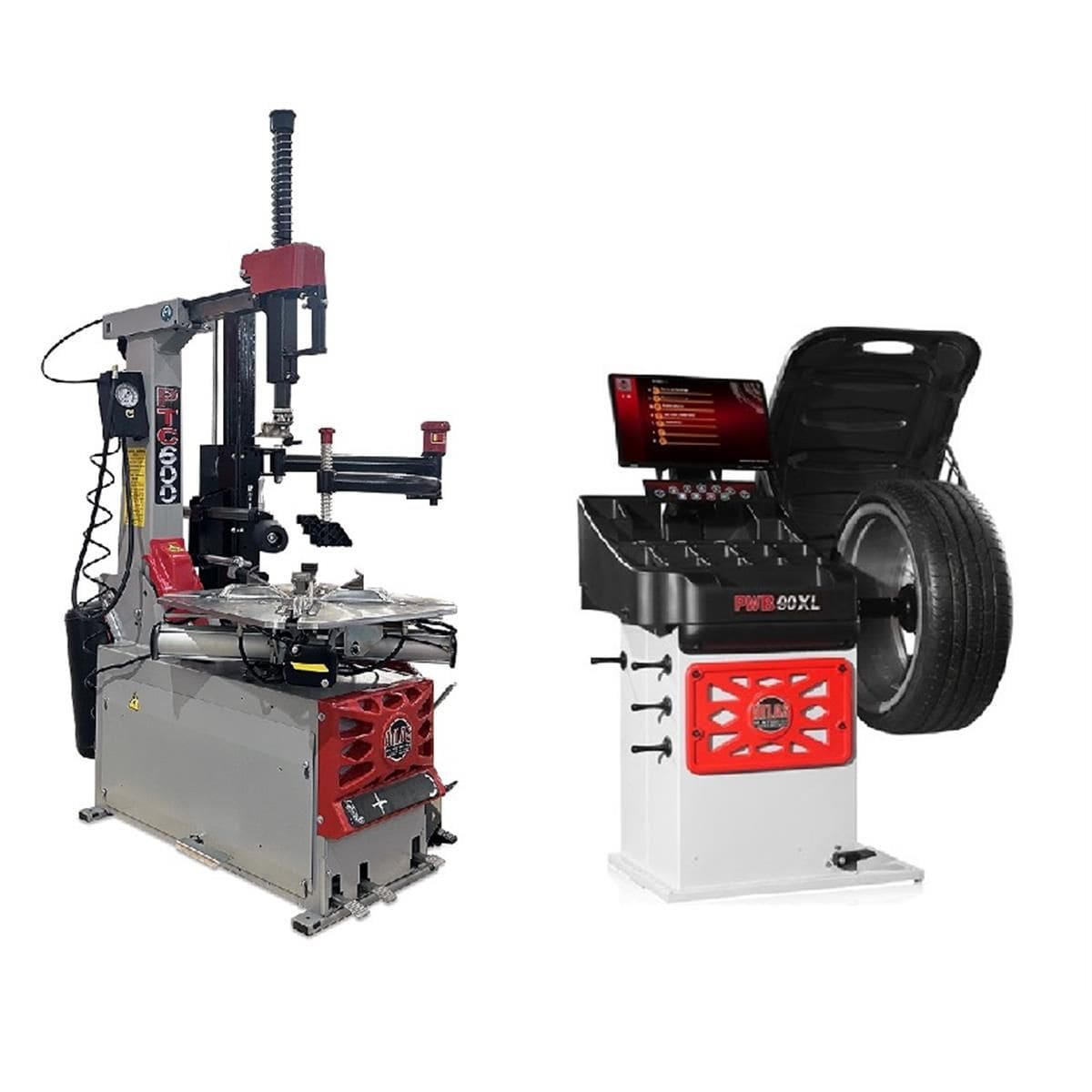 Atlas Platinum PTC600 Tire Changer & PWB90XL Wheel Balancer Combo Package