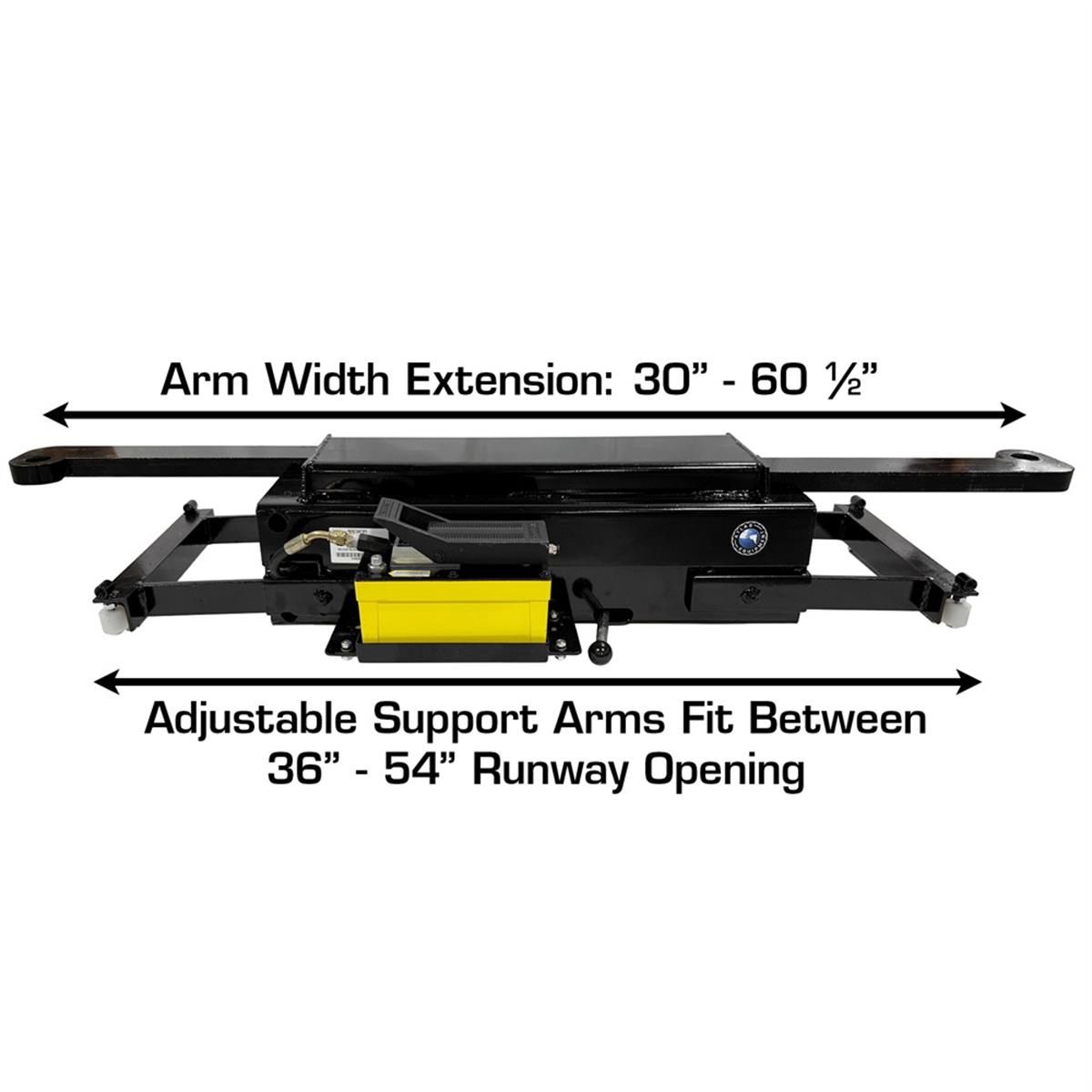 Atlas RJ45A 4,500 lb Air/Hydraulic Rolling Bridge Jack