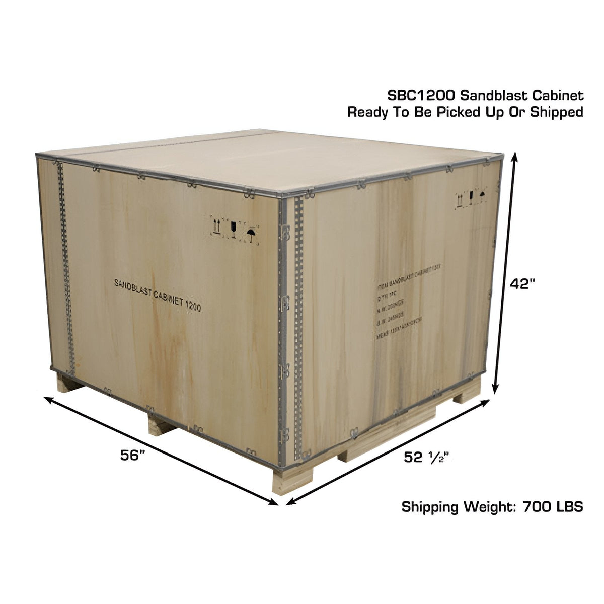 Atlas SBC1200 X-Large Sandblast Cabinet with Dual Doors & Vacuum