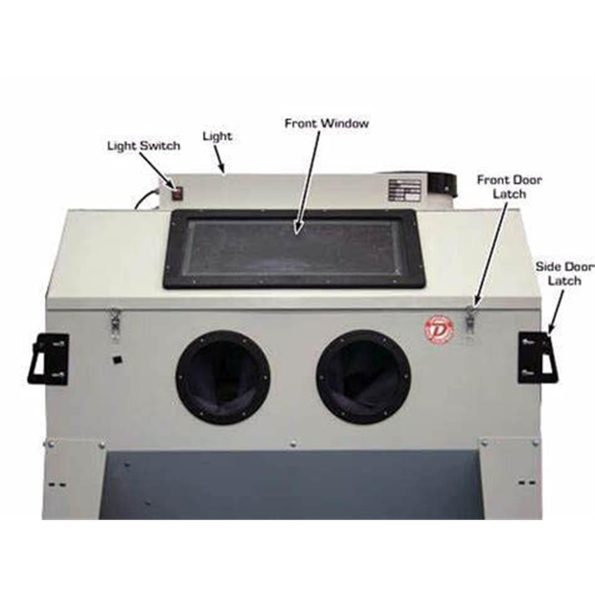 Atlas SBC420 Standard Sandblast Cabinet with Attached Vacuum