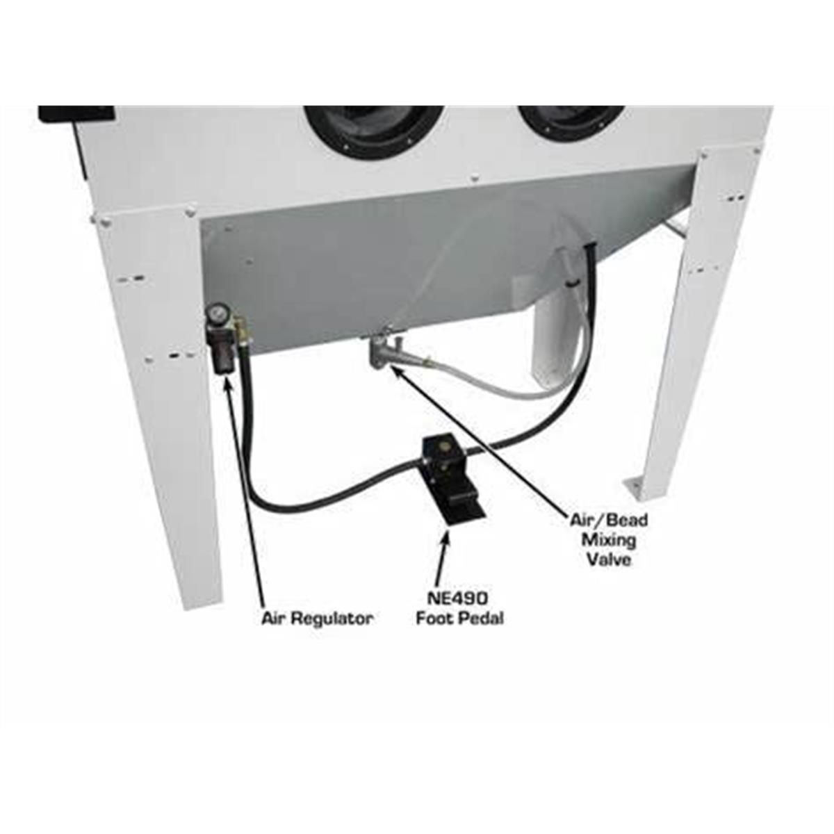 Atlas SBC420 Standard Sandblast Cabinet with Attached Vacuum