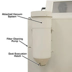 Atlas SBC990 Large Sandblast Cabinet with Attached Vacuum