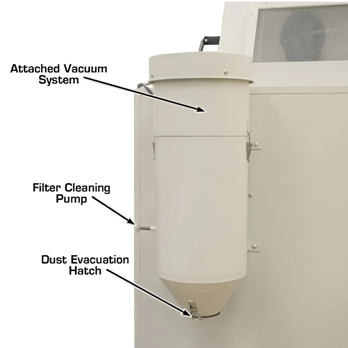 Atlas SBC990 Large Sandblast Cabinet with Attached Vacuum