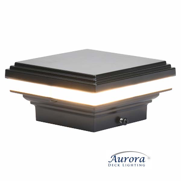 Aurora Mini Saturn LED Post Cap Light