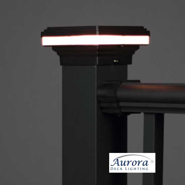 Aurora Mini Saturn LED Post Cap Light