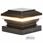 Aurora Saturn LED Post Cap Light