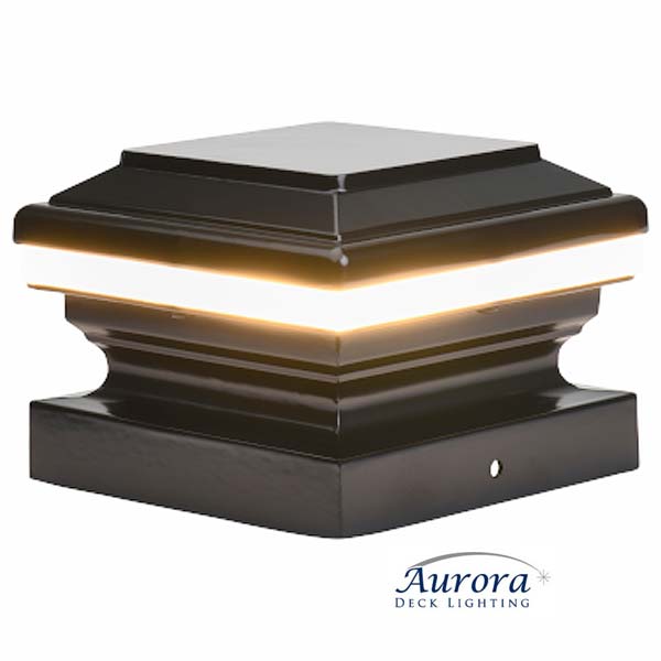 Aurora Saturn LED Post Cap Light