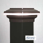Aurora Saturn LED Post Cap Light