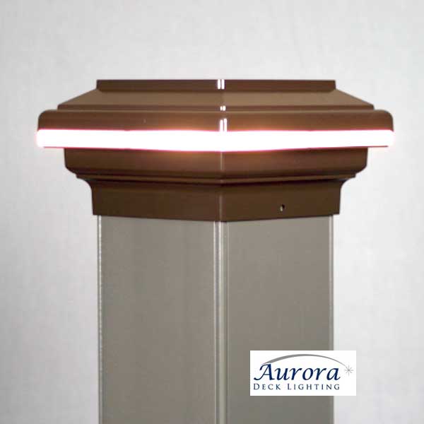 Aurora Saturn LED Post Cap Light