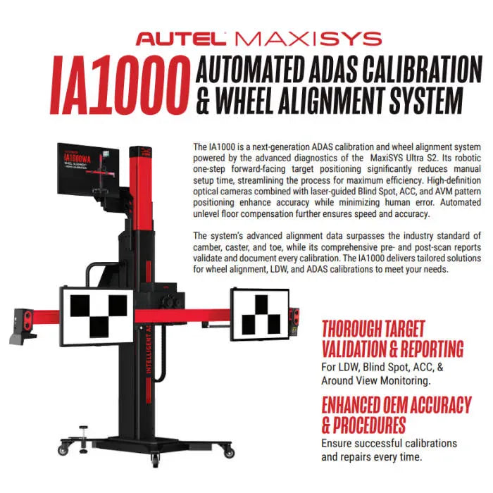 Autel IA1000 Automated ADAS Calibration & Wheel Alignment System (Frame Package, AUTEL-CSC1000)
