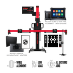 Autel IA1000ASTDT All-Systems ADAS Calibration & Wheel Alignment System with LDW Digital Targets and MaxiSYS Ultra S2 Tablet