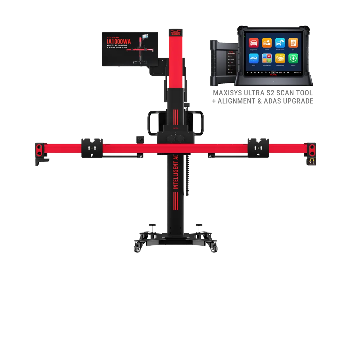Autel MaxiSYS IA1000T Automated ADAS Calibration & Wheel Alignment System with MaxiSYS Ultra S2 Tablet