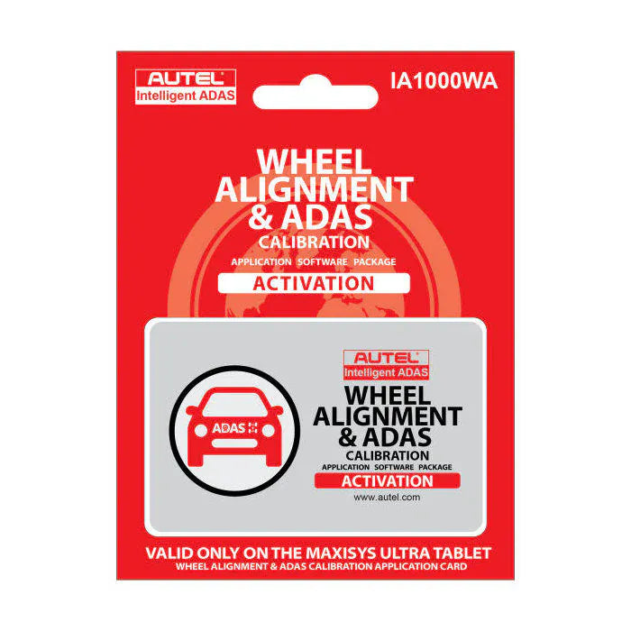 Autel IA1000WAUP Wheel Alignment & ADAS Calibration Software Upgrade Card for MaxiSYS Ultra S2 Tablet