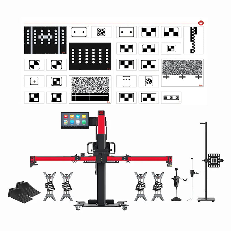 Autel IA900LDW MaxiSYS ADAS Calibration & 4-Wheel Alignment Frame with LDW Targets Package