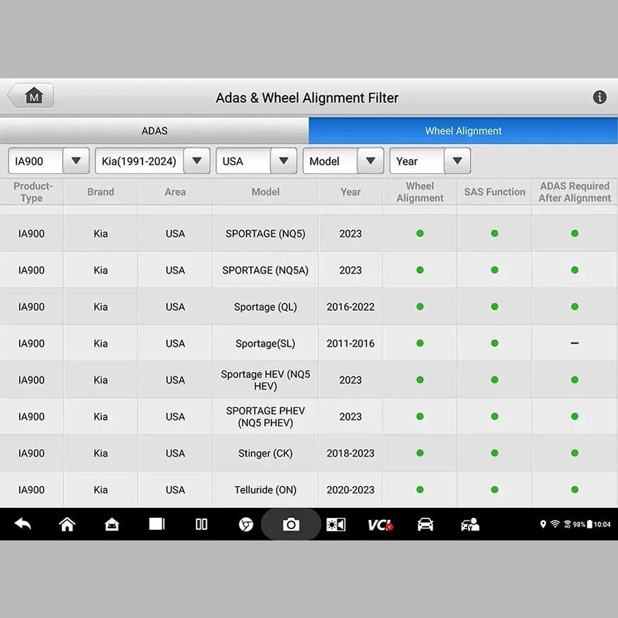 Autel IA900WA MaxiSYS Wheel Alignment & ADAS Calibration Frame (Tablet & Software Sold Separately)