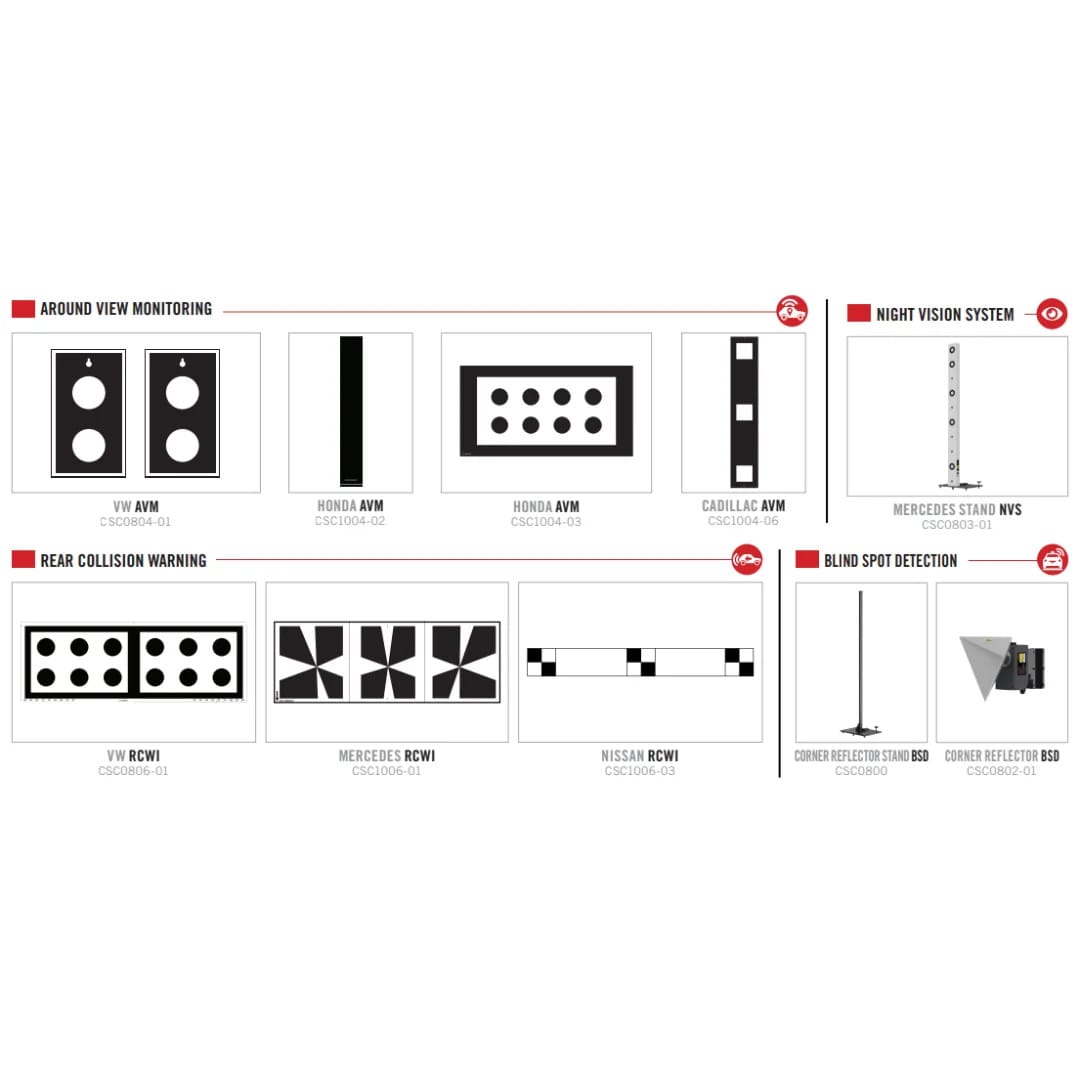 Autel MA600 CAL 1 ADAS Expansion Package with AVM, RCW, NVS, and BSD Calibration Targets