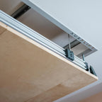 Auxx Lift 400 lb Motorized Attic Storage Lift — Wireless Remote, Self-Leveling Platform, Made in USA