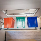 Auxx Lift 400 lb Motorized Attic Storage Lift — Wireless Remote, Self-Leveling Platform, Made in USA