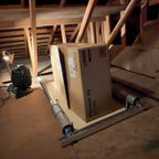 Auxx Lift 400 lb Motorized Attic Storage Lift — Wireless Remote, Self-Leveling Platform, Made in USA