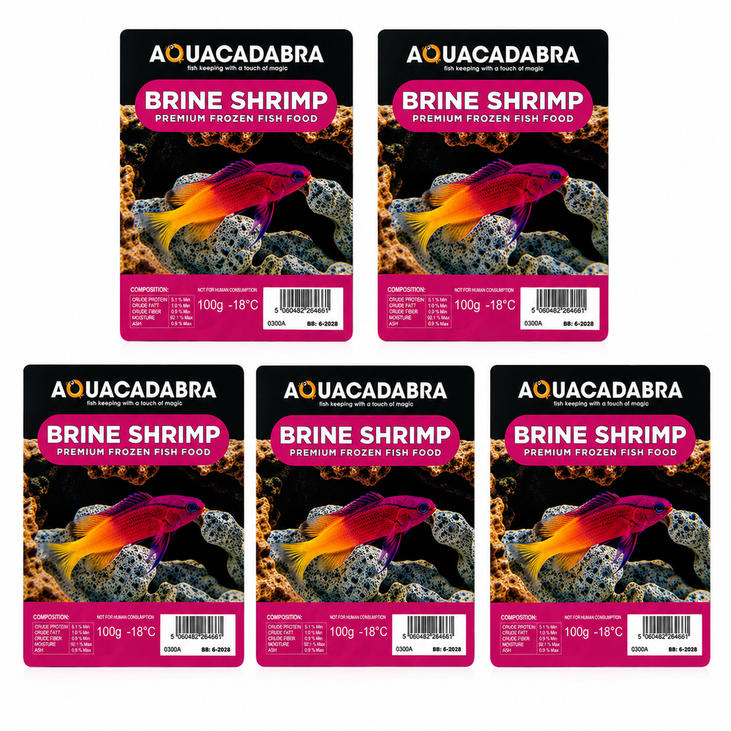 Aquacadabra Frozen Brine Shrimp 100g Fish Food Tropical Marine 5-40 Packs