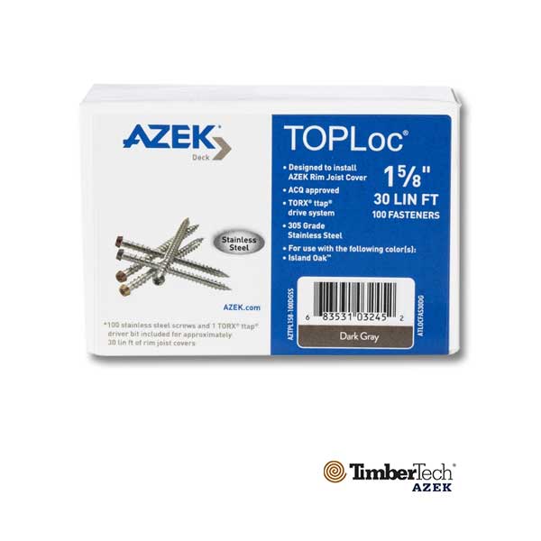 Azek TOPLoc Fascia Screws For PVC