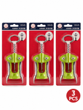 3x Winged Corkscrew Wine Bottle Opener Cork Remover Bar Tool Random Colours