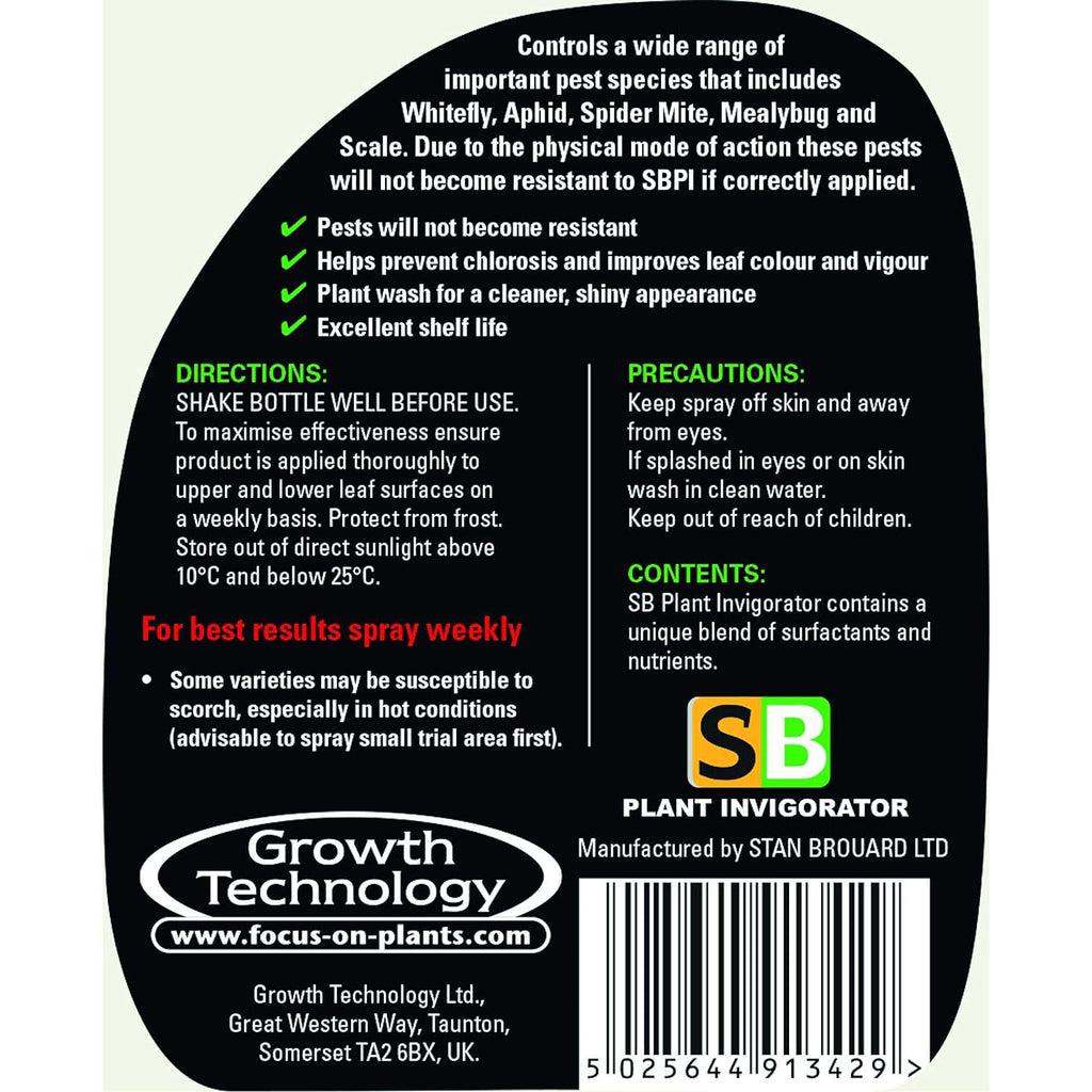 Growth Technology SB Plant Invigorator RTU 500ml