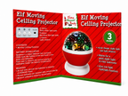 Elf Moving Ceiling Projector Kids Christmas Night Light 3 Modes Rotating LED