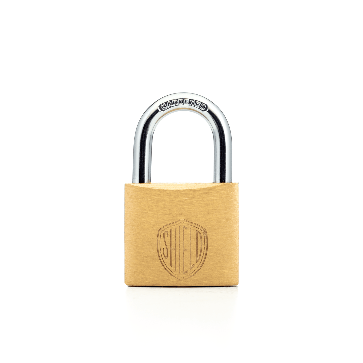 Shield Brass Padlock - Nothing But Padlocks