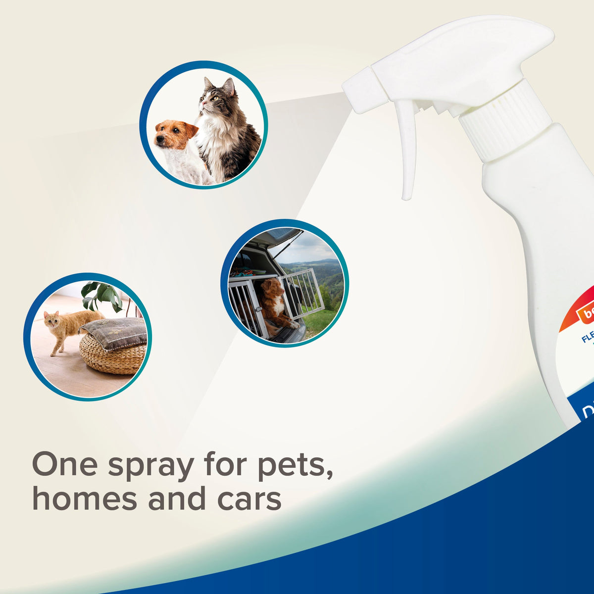 Beaphar Flea & Tick Spray 250ml Dimethicare Cats Dogs Home & Car Treatment