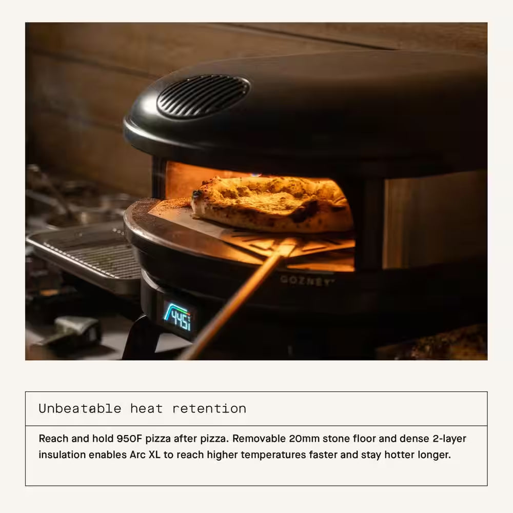 Arc XL Propane Outdoor Pizza Oven in Off Black