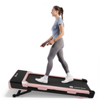 DeerRun Z10 12% Auto Incline Smart Walking Pad Treadmill with remote control Pink-Fat-burning & fitness friendly
