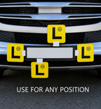 12x L Plates + 12x Clips Learner Driver Car Plates Reusable 14cm NSW AU