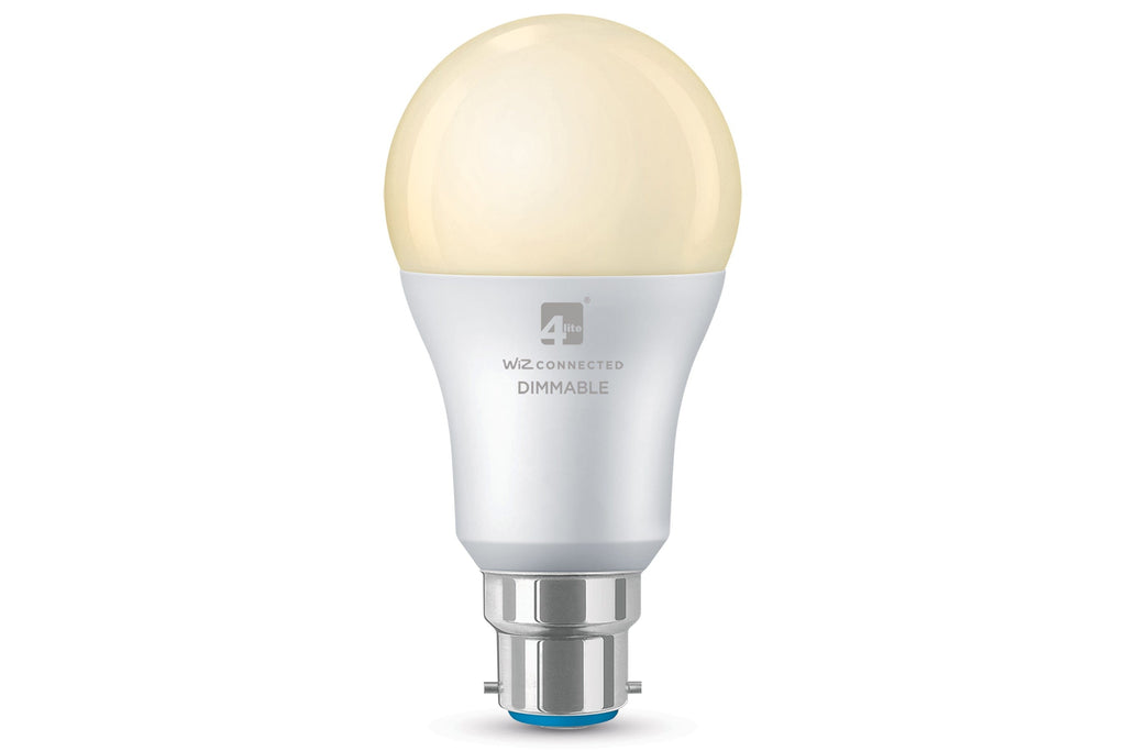 4lite WiZ Connected A60 Warm White WiFi LED Smart Bulb - B22 Bayonet Cap - Maplin