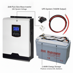 2kW Uninterrupted Power Supply (UPS) System with 2.4kWh energy storage