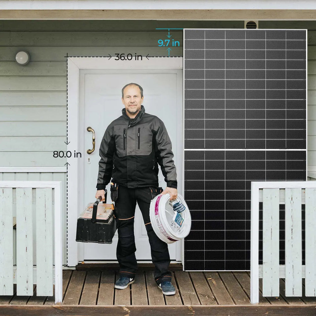 590W N-Type Bifacial Solar Panel (2-Pack)