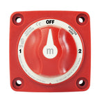 Blue Sea 300A Red Mini m-Series 3 Position (OFF/1/2) Battery Selector Switch