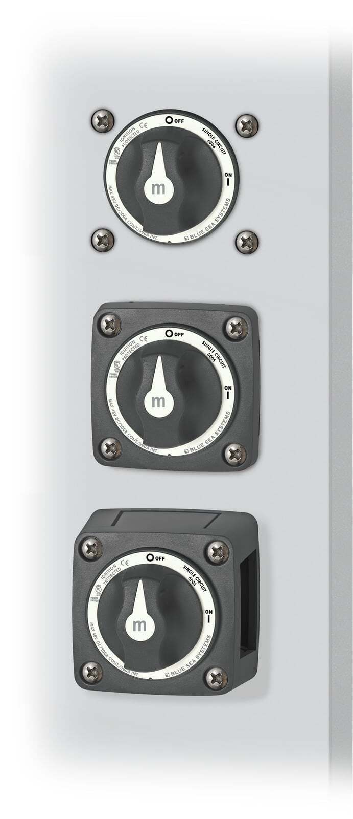 Blue Sea 300A Black Mini m-Series On/Off Battery Switch