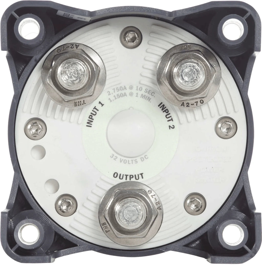 Blue Sea 500A HD-Series Heavy Duty 4 Position (OFF/1/2/1+2) Battery Selector Switch w/ AFD