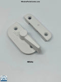 Bb12006 - Double Hung Sash Check Rail Lock And Keeper White Window Hardware