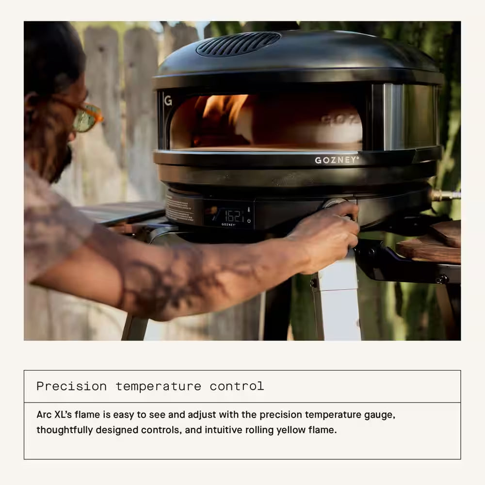 Arc XL Propane Outdoor Pizza Oven in Off Black