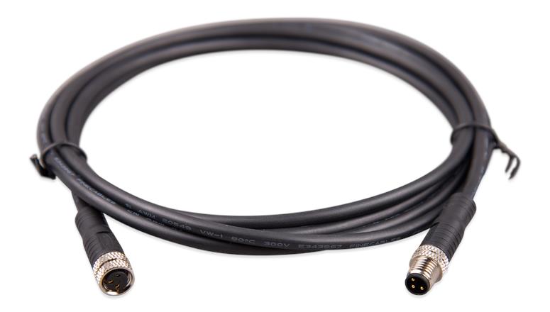Victron Energy M8 circular connector Male/Female 3 pole cable 2m (bag of 2) - ASS030560200