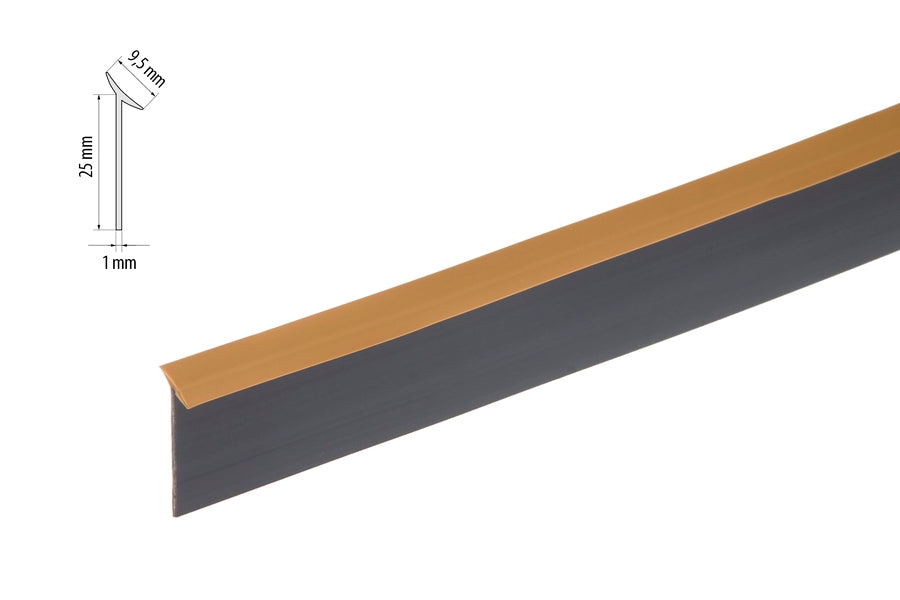 bathroom sink flexible seal trim in black