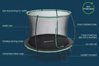 10' Xtreme Air Trampoline, Ladder & Enclosure