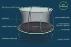 Xtreme Air 12ft Trampoline, Ladder & Enclosure