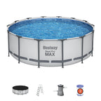14ft x 48in Round Steel Pro Max Above Ground Pool Set - Outlet