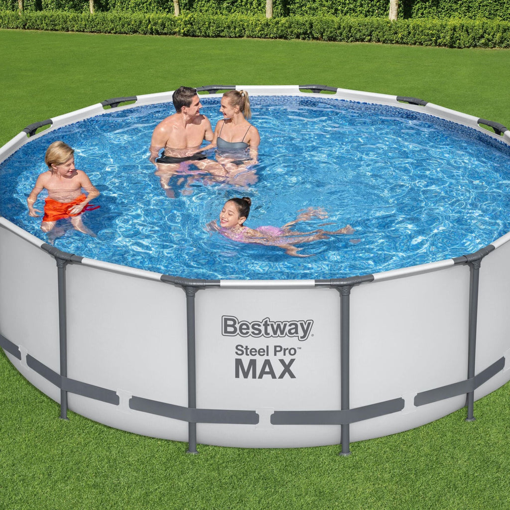 14ft x 48in Round Steel Pro Max Above Ground Pool Set - Outlet
