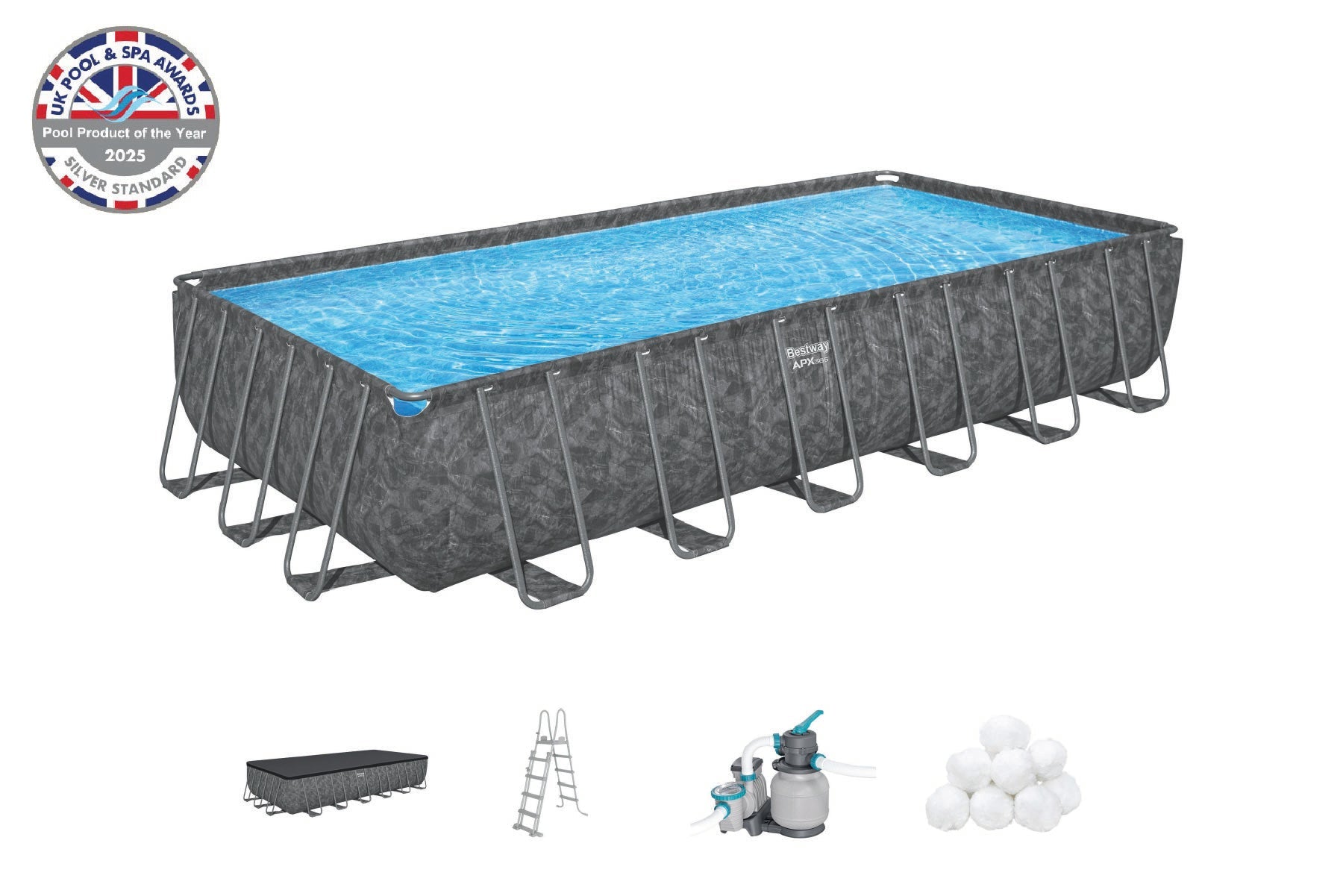 24' APX 365 Rectangular Pool Set